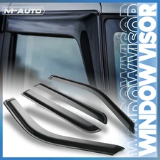 Window Visor Wind Rain Deflector for 15-23 F150/250/350/450 Super Duty Crew Cab