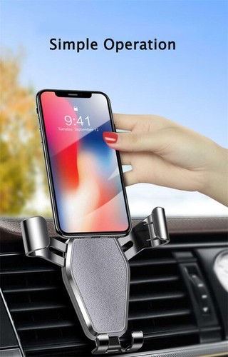 Universal Gravity Car Holder Mount Air Vent Stand Cradle For Mobile Cell Phone - Picture 7 of 13