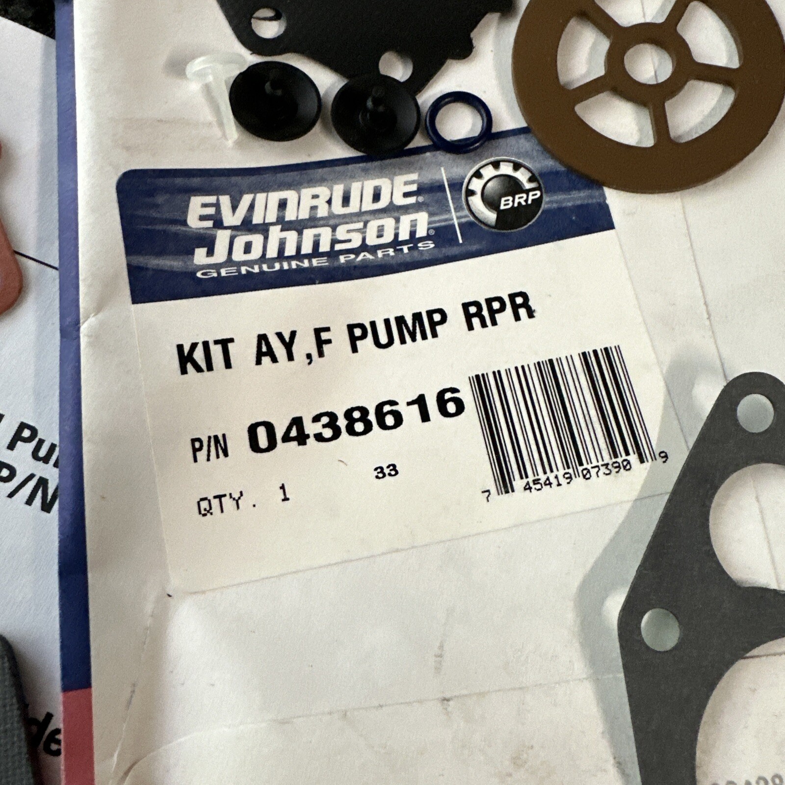 Genuine NOS 438616 Johnson Evinrude Fuel Pump Repair Kit OEM 0438616 eBay