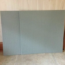 Lot of 2 Lego X-large 15"x15" Gray Base Plates 48x48 dots. Great used Condition