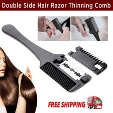 Hair Trimming Razor Comb Grooming Blade Trimmer Hairdressing Double Cutting Tool