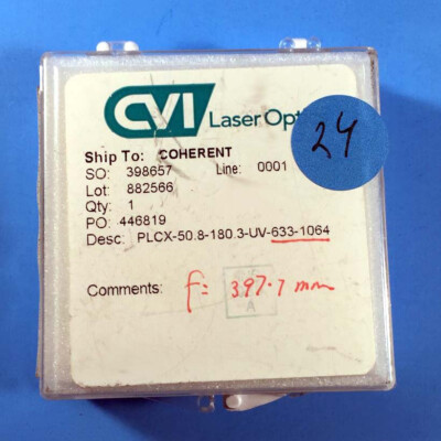 CVI SEALED PLCX 50.8mm dia. 180.3 ROC UV Fused Silica 633-1064nm- FL ...