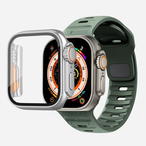 Upgrade Cover Change To Ultra Case Rubber Bands for Apple Watch 40/41/44/45mm - Zdjęcie 12 z 38