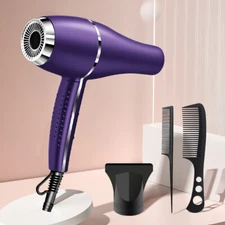 2200W Hair Dryer Negative Ion Blow Hair dryer for Curly Hair +Blowing nozzle