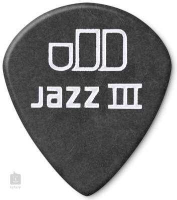 3 x Dunlop Tortex Pitch Black Jazz III 1,50 mm 3 x Qualitäts-Gitarrenplektren