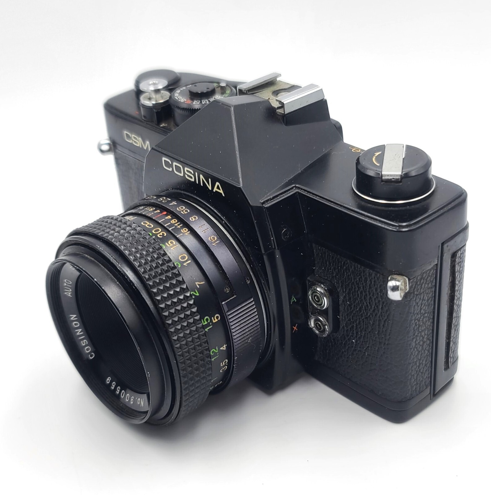 Fotocamera vintage reflex COSINA CSM / obbiettivo 50 mm f1.8 con custodia foto 3