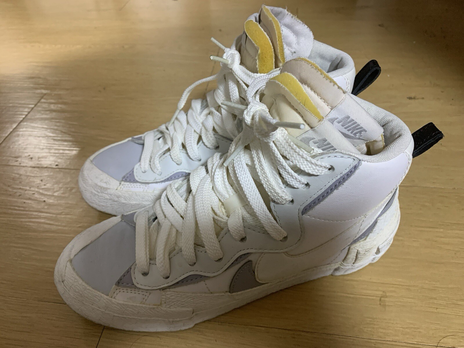 SACAI X NIKE Taglia 6 Blazer Nike x Sacai Mid Bianco Grigio