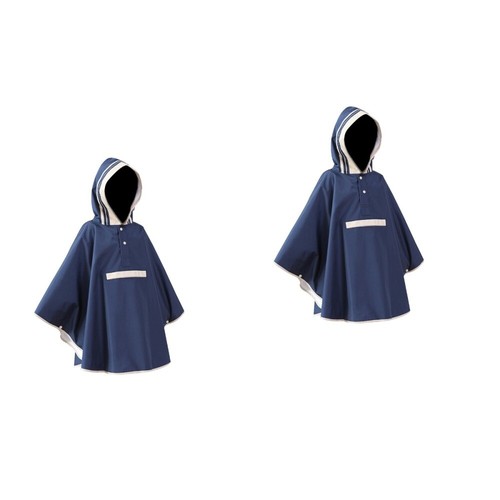 2 Pack Cape-style Raincoat Travel Poncho Waterproof Rainsuits Kids - Picture 10 of 12