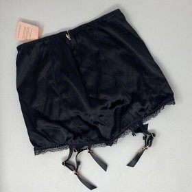 Agent Provocateur Felinda Black Silk Roll-on Suspender AP2 Small NWT