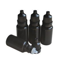 10ML 0.34OZ Black Empty Eye Dropper Bottles Squeeze NOZZLES Screw Cap