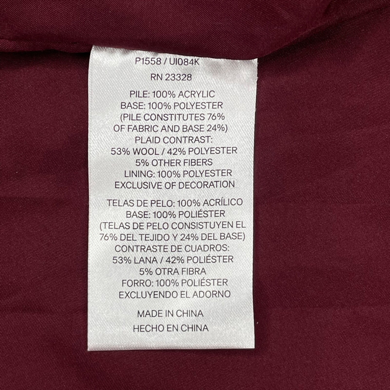 Pendleton Jacket Womens Medium Red Deep Pile Flee… - image 10