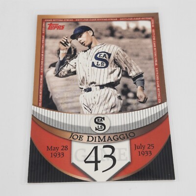 2007 Topps #JDSF43 Joe DiMaggio  DiMaggio Streak Before the Streak
