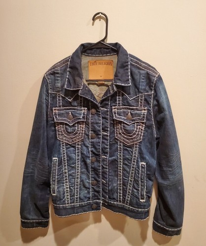 True Religion Denim Trucker Jacket Blue 