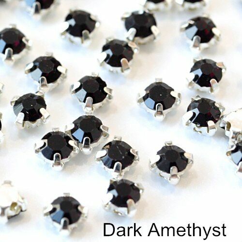 200pcs 4mm Glass Round Sew On Rhinestones With Silver Claw Flatback For Crafts - Picture 42 of 45