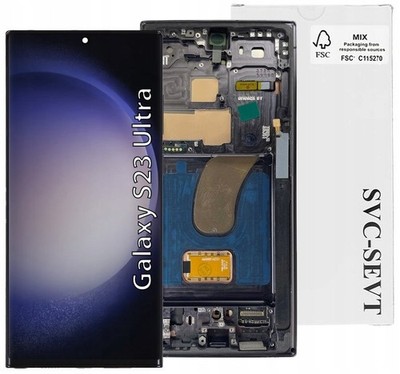 Original OEM Für Samsung Galaxy S23 Ultra 5G G918 Bildschirm Display Rahmen