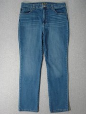 TJ05434 **LEE** HIGH RISE RELAXED FIT STRAIGHT LEG WOMENS JEANS sz14M