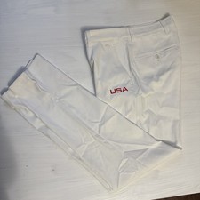 J. LINDEBERG MEN'S ELLOTT GOLF PANTS 31X32 WHITE USA NEW NWT