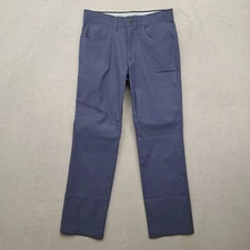 Orvis Mens Water Repellent Stretch Tech Pants Blue Size 30x30 Hiking Fishing