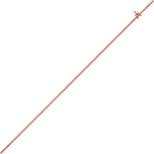 GOUNENGNAIL- 4' Grounding Rod - 3/8" Copper Ground Rod with Wire Clamp Great f