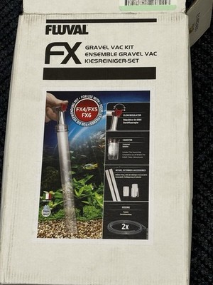 FLUVAL FX GRAVEL CLEANER KIT AQUARIUM WATER VACUUM HAGEN A370 Open Box