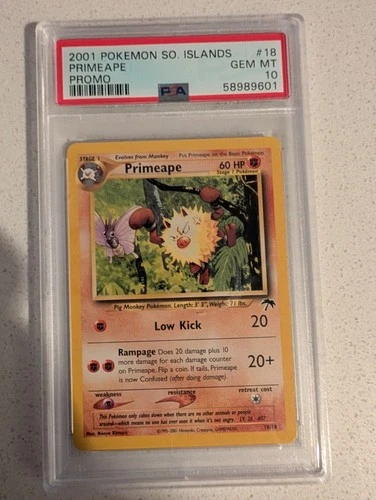 Primeape Southern Islands 18/18 2001 Promo PSA 10 GEM MINT