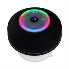 Waterproof Suction-Cup Bluetooth Speaker   USB Charging, Button Controls