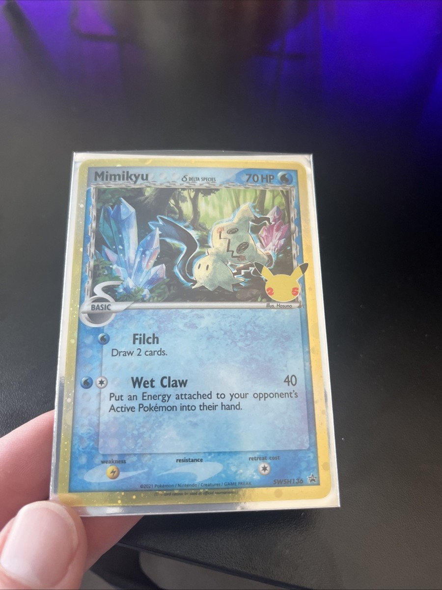 ◯miyu225 Pokémon Mimikyu TCG Holo Promo SWSH136 25th Celebrations | eBay