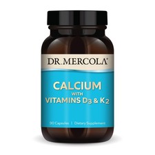 Calcium with Vitamins D3  K2 90 Count Mercola Supports Bone Heart Health 