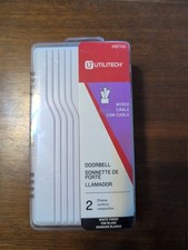 UTILITECH White Doorbell Kit Wired Doorbell 2...
