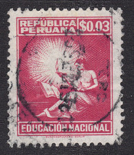 1961  Peru SC#  RA 39 - Symbolical of Education - Used-2