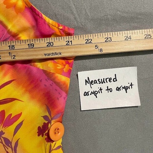 Spago Size 16 Flower Power Bright Dopamine Floral Sleeveless Maxi Dress 60s - Picture 8 of 11