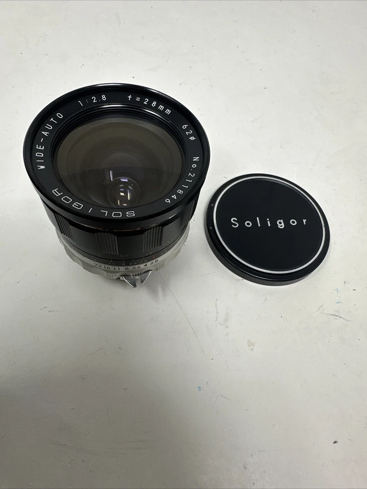 Auto Soligor 28mm f/2.8 wide angle lens m42 mount SLR/DSLR, digital adaptable - Image 3 of 4