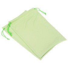2 Pack Ski Goggle Bag Microfiber Snow Goggles Case Drawstring Pouch Green
