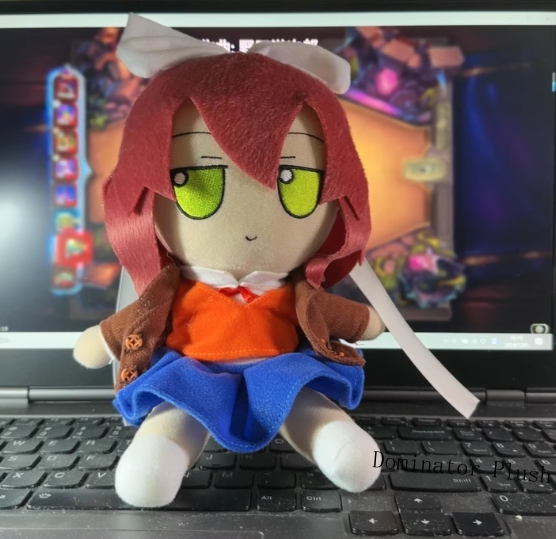 Doki Doki Literature Club ! Monika Fumo Plush Doll 20Cm Dress Up Stuffed Toy