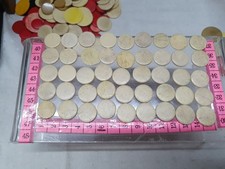 Over 200 Vintage / ANTIQUE Circular Counters Mostly Bone, Some Stone (B54)