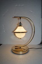 Image of Luxury Curved Crystal LED Table Lamp Modern Double Globe