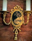 Stunning Antique Set of 4 Chinoiserie E F Caldwell Wall Sconces — photo 7