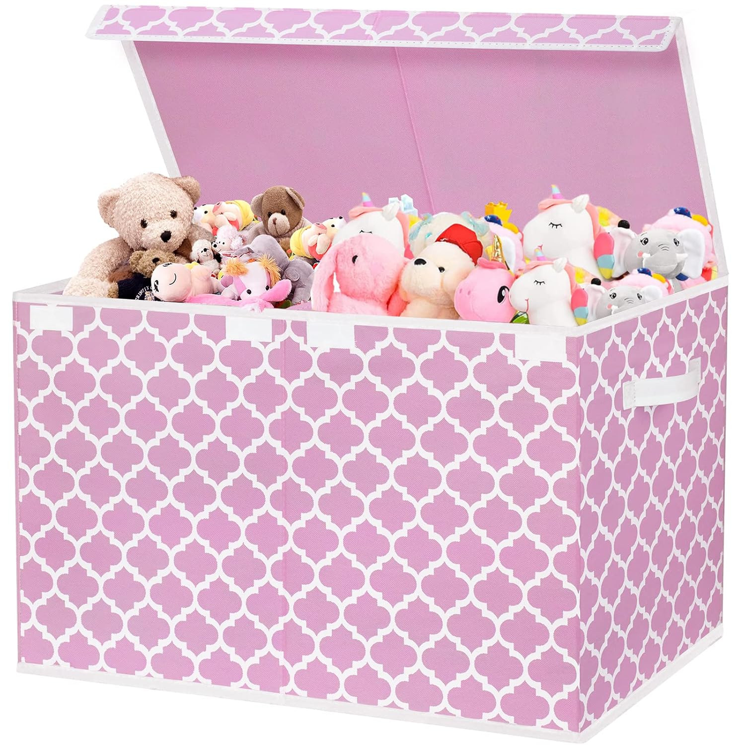 Toy Box for Girls, Kids - Large Toy Chest Organizers and Storage Boxes with Flip