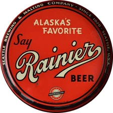 Vintage Rainier Beer Ad Reproduction Metal Sign FREE SHIPPING