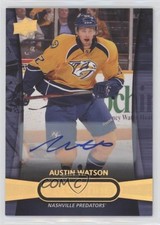 2013-14 Upper Deck Overtime Auto Austin Watson #3 Auto 01ks