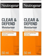 Neutrogena Clear and Defend Moisturiser, 50 Ml (Pack of 2)