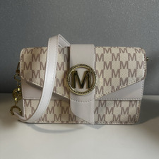 Michael Kors Umhängetasche Beige/Weiß Logo-...