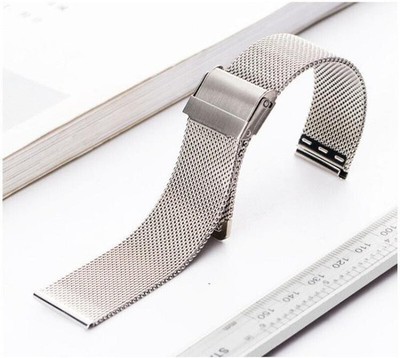 0.6mm Wire Meshed Loop Mesh Band Double-lock Clasp Watch Strap 10-20mm 22mm