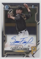 2021 Bowman Chrome Prospect Auto Santiago Florez #CPA-SF Auto 6fs