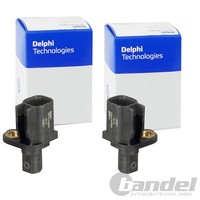 2X Delphi ABS-SENSOREN Hinten Passend FÜR Ford C-MAX Focus Grand Kuga Tourneo