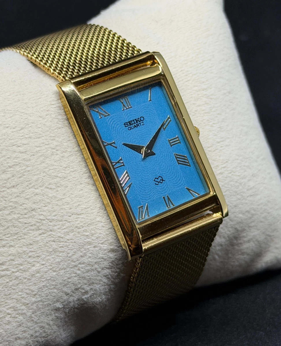 Seiko Gold Plated Case Rectangle Wristwatches | eBay