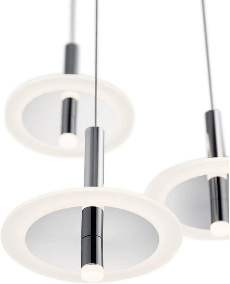 Kichler / Elan 84140 - Korfu 3 лампы 23 дюйма широкая светодиодная подвеска мульти лампа подвеска - Изображение 3 из 3