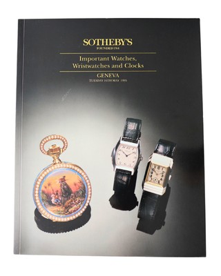 Sotheby's Important Watches, Wristwatches & Clocks 1995 Auction Catalog