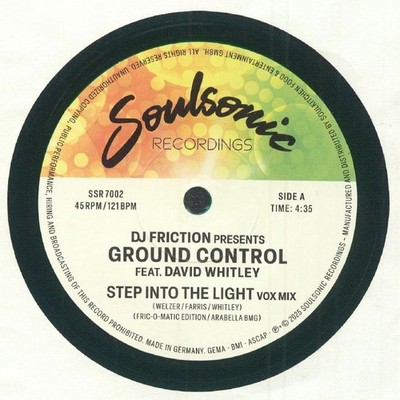 DJ FRICTION presents GROUND CONTROL - Step Into The Light - Vinyl (7'')