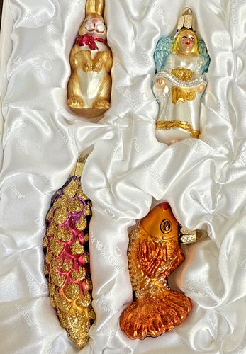 NIB Old World Christmas Bride's Ornament Set of 12 Collection Wedding Gift Box - Picture 3 of 9